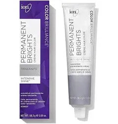 Ion Permanent Brights Creme Hair Color Vibrant Hair Dye in Tanzanite Sealed Tube