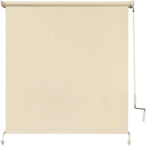 Coolaroo Outdoor Shade 72&#034;Lx96&#034;W Transitional Cordless Fabric Window Treatment