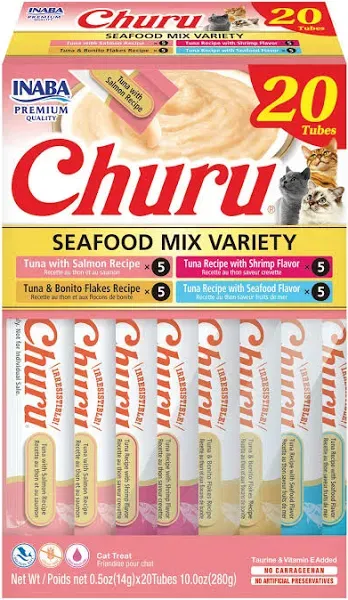 Inaba Churu Variety Box Seafood Cat Treats