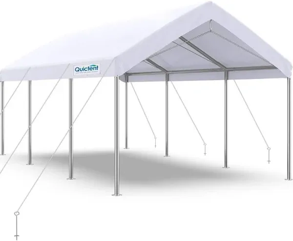 10’X20’ Heavy Duty Carport Car Canopy Galvanized Car Boat Shelter with Reinforce