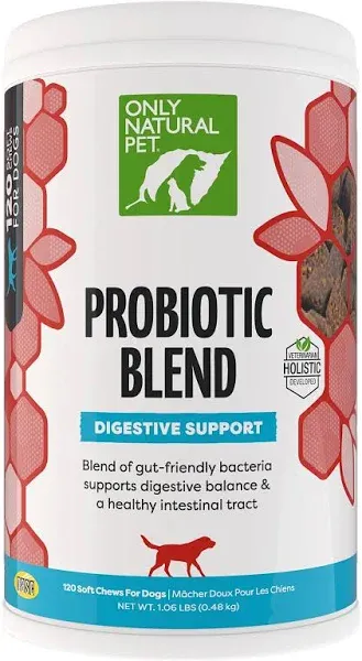 Only Natural Pet Probiotic Blend Digestive Support Soft Dog Chews