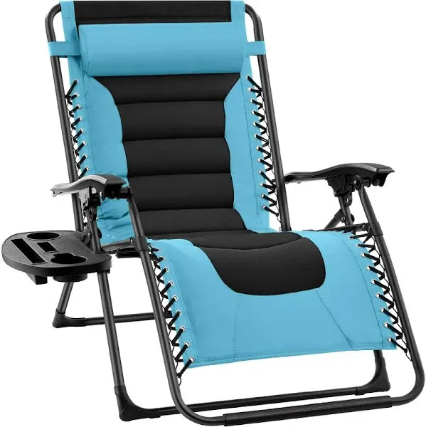 Best Choice Products Oversized Padded Zero Gravity Chair Folding Outdoor Patio Recliner