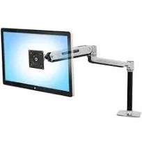 Ergotron Desk Mount for Flat Panel Display Polished Aluminum 45360026