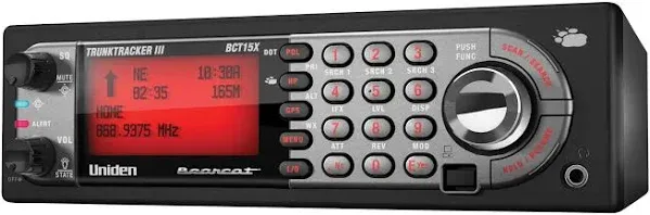 Uniden BCT15X Black Bearcat Scanner With Beartracker Warning System41 UNNBCT15X