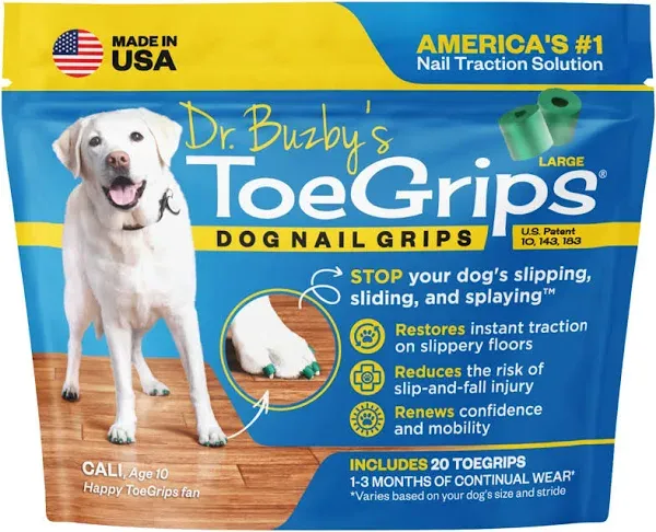 Dog Toenail Grips | Dr. Buzby’s ToeGrips for Dogs S (Red)