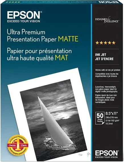 Epson Ultra Premium Matte Presentation Paper