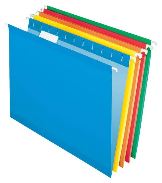 Office Depot Hanging Folders Letter Size Assorted Box of 25