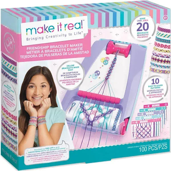 Make It Real: Friendship Bracelet Maker, Make up to 20 Bracelets 100 Pieces