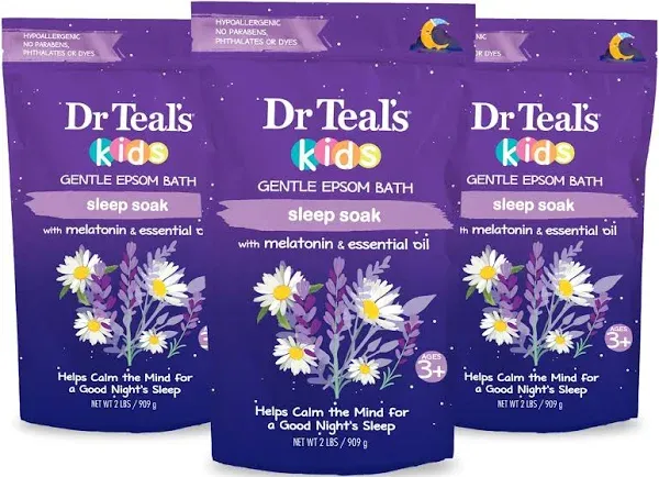 Dr Teal's Kids Gentle Epsom Bath Sleep Soak with Melatonin 2 lb