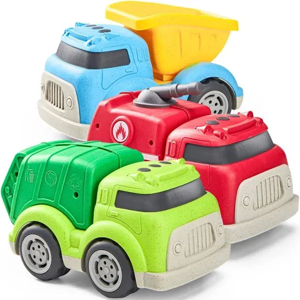 Joyin 3 Pack Trucks for Toddlers