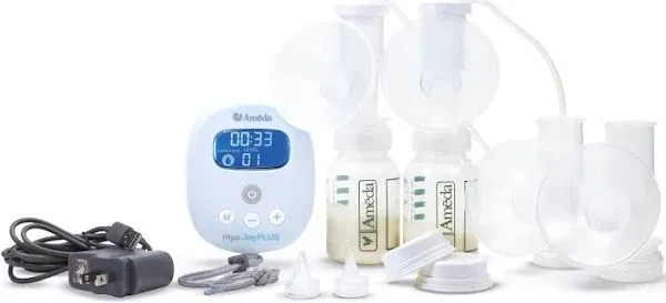 Ameda MYA Joy Plus Electric Breast Pump | Rechargeable Breast Pump | Portable Breast Pump Hands Free | Hospital Grade Breast Pump | Includes HygieniKit & Ameda Pump Parts | Hands Free Breast Pump