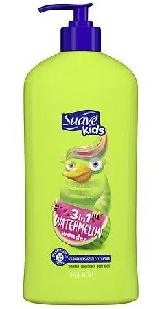 Suave Kids® 3-in-1 Watermelon Wonder Pump Shampoo, Conditioner, and Body Wash - 18 fl oz