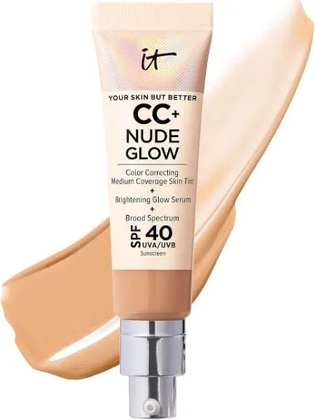 CC+ Nude Glow Lightweight Foundation + Glow Serum with SPF 40