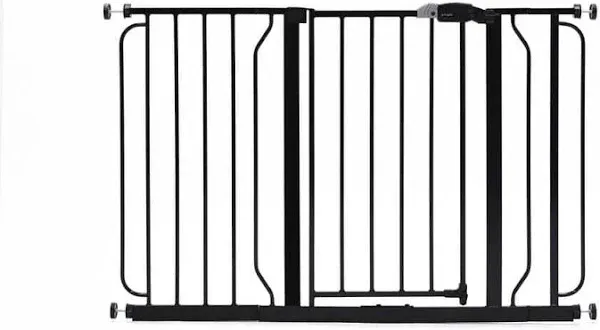 Regalo Easy Step Extra Wide Baby Gate, Black