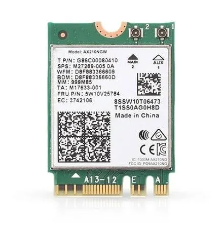 Intel AX210 WiFi 6E Adapter