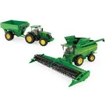 John Deere 1/32 Combine Harvesting Toy Set - LP79390