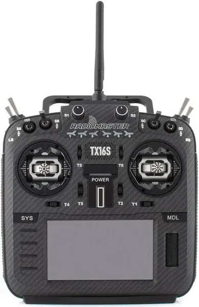 RadioMaster TX16S MKII MAX w/ AG01 Gimbal (ELRS, Carbon Black) No Battery - Used