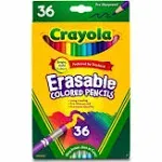 Crayola Erasable Colored Pencils (36ct), Colored Pencils for Kids, For Coloring Books, School Supplies, Classroom Arts & Crafts, Ages 4+