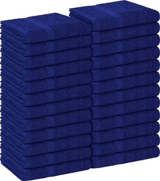 24 Pack Black Pack Hand Towels 16 X 27 Premium Spa Quality, Super Soft and Absor