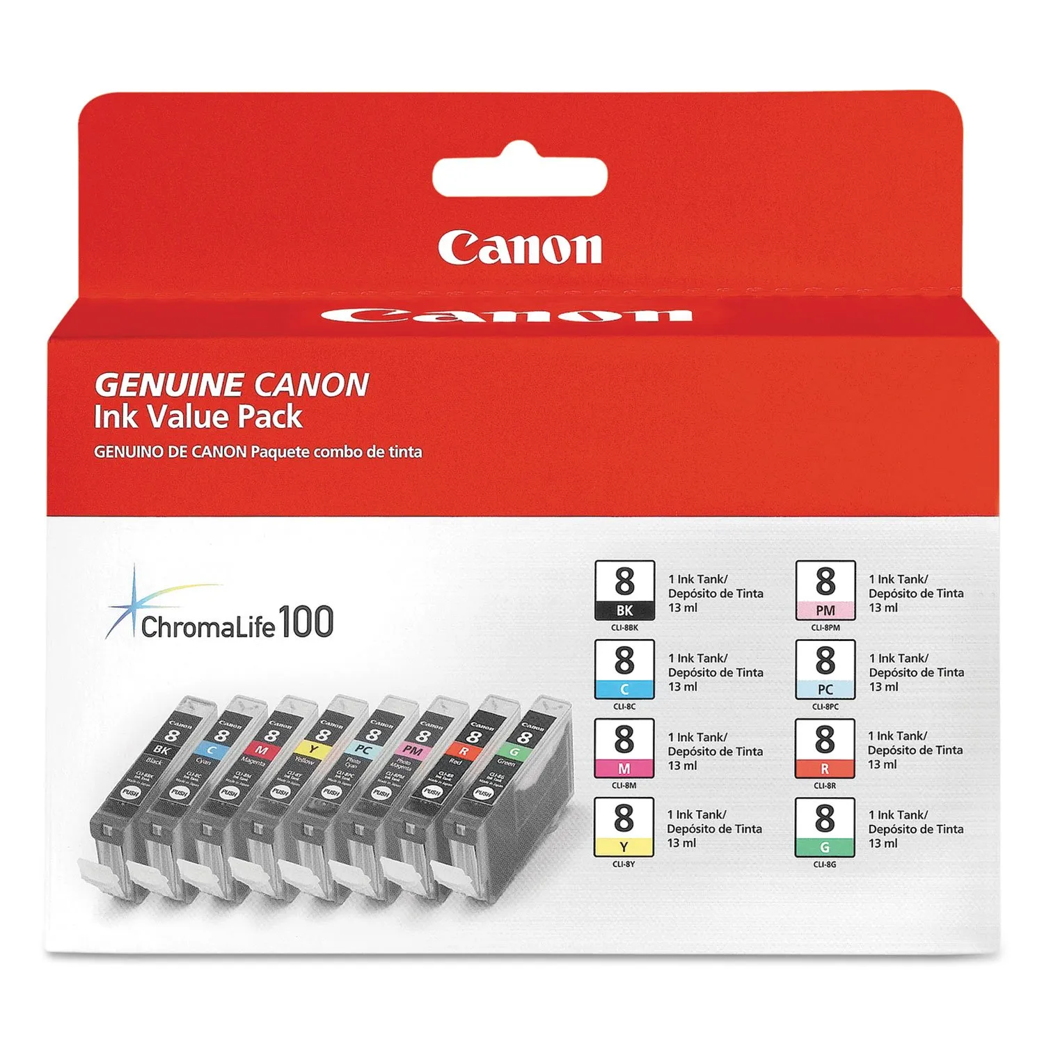 OEM Canon CLI-8 8-Color Multipack