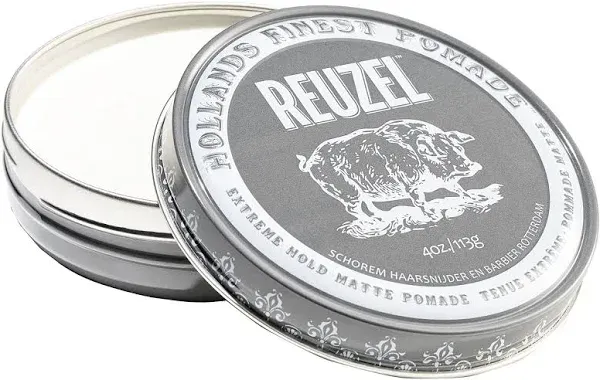 Reuzel Grey Extreme Hold Matte Pomade, 12 oz (340g) Can *New* REU047