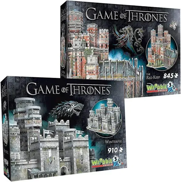 Game of Thrones 2pk - The Red Keep & Winterfell 3D Puzzles 1755pc