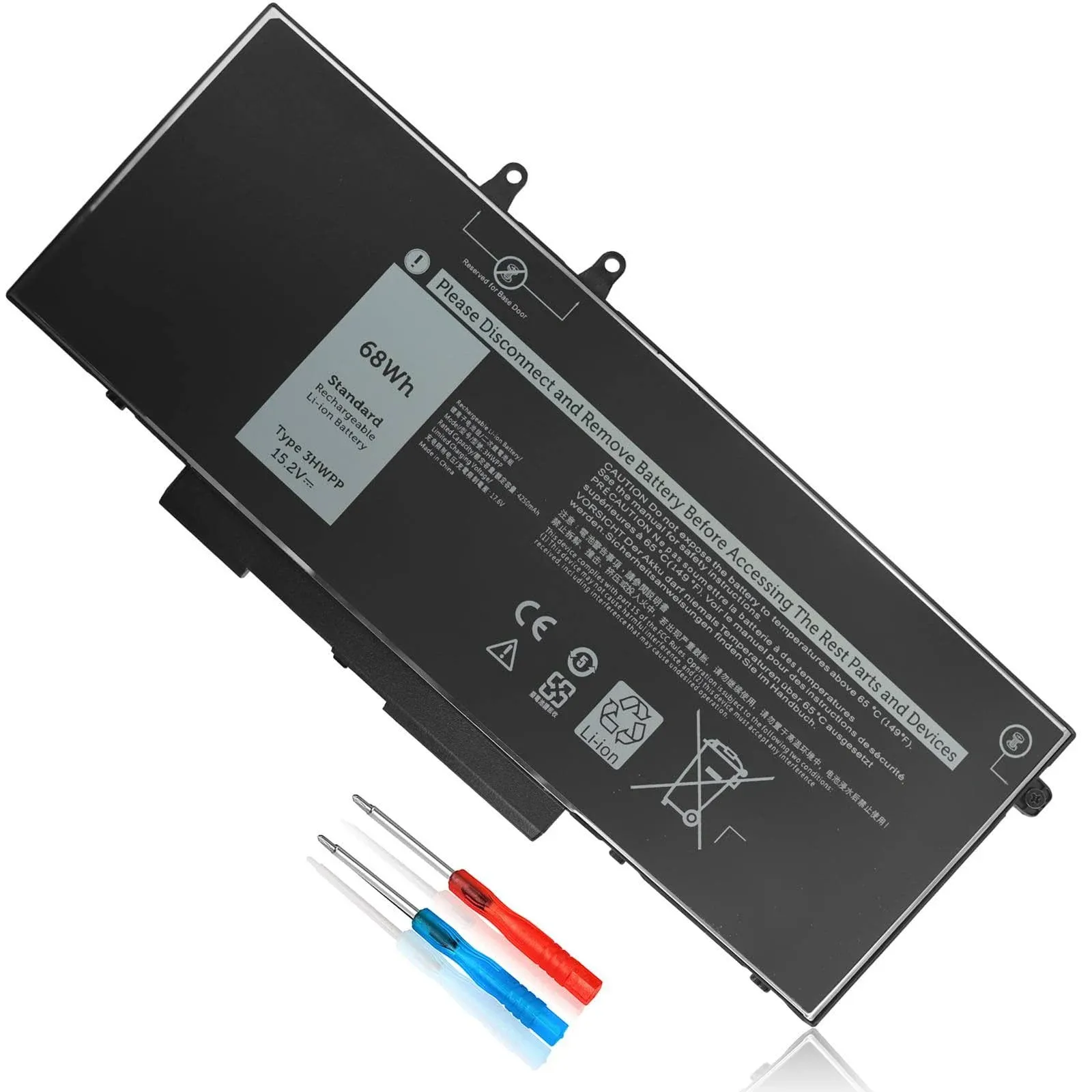 New 68Wh 15.2V Battery 3HWPP for Dell Latitude 5501 P80F003