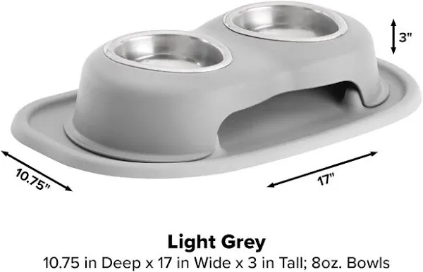 WeatherTech Double High Pet Feeding System DHC0803LGLG