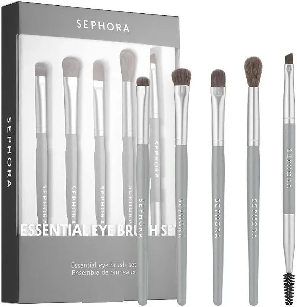 NIB Sephora Essential Eye Brush Set 5 Piece Eyeshadow Brushes