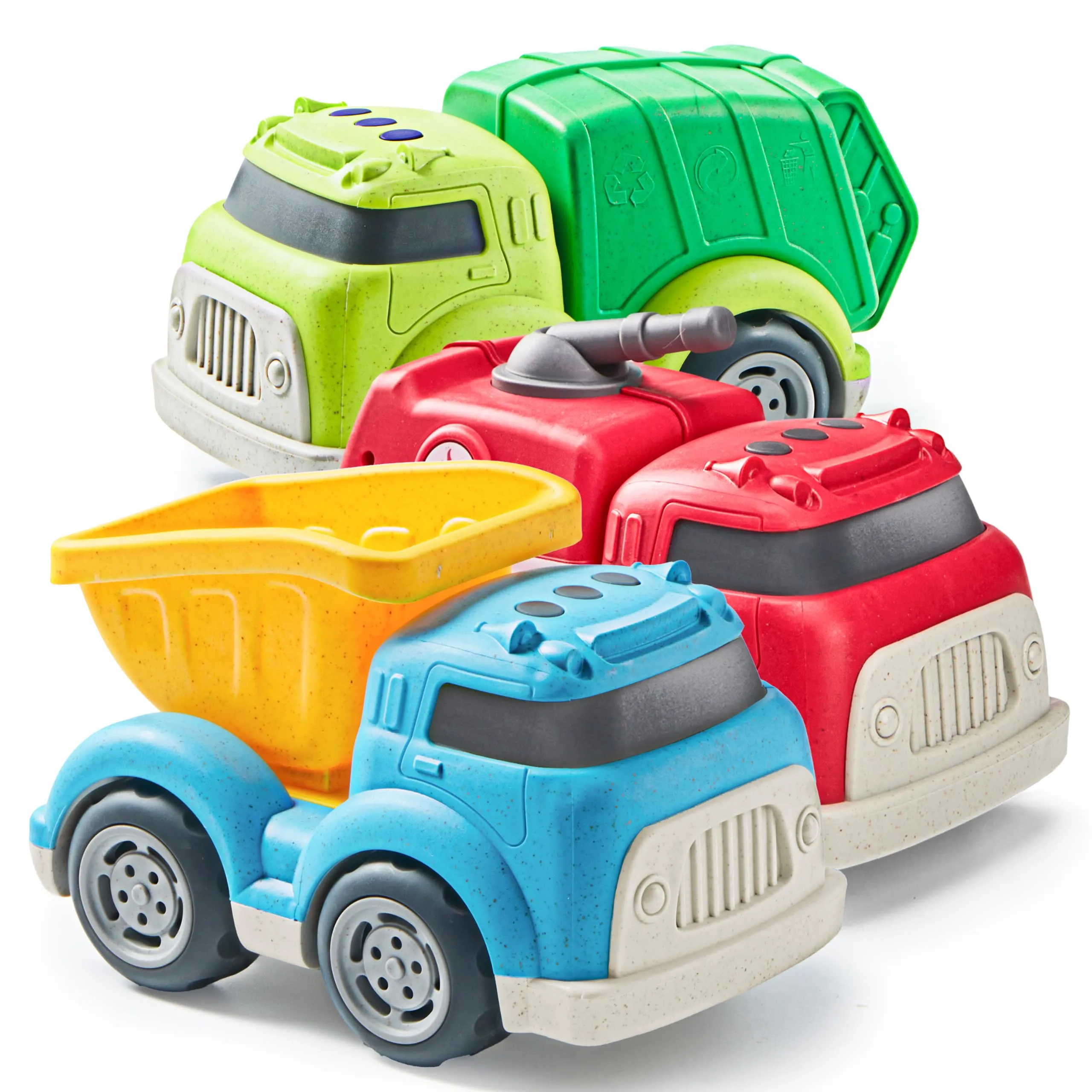 JOYIN 3 Pack Trucks for Toddlers