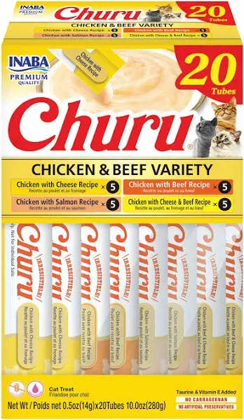 Inaba Churu Variety Box Chicken & Beef Cat Treats