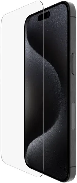 Belkin / Linksys - OVA134ZZ - Belkin ScreenForce UltraGlass 2 Treated Screen Protector for iPhone 15 Pro Max - For LCD iPhone 15 Pro Max - Impact Resistant, Scrape Resistant, Crack Resistant, Smudge Resistant, Fingerprint Resistant, Chemical Resistant,