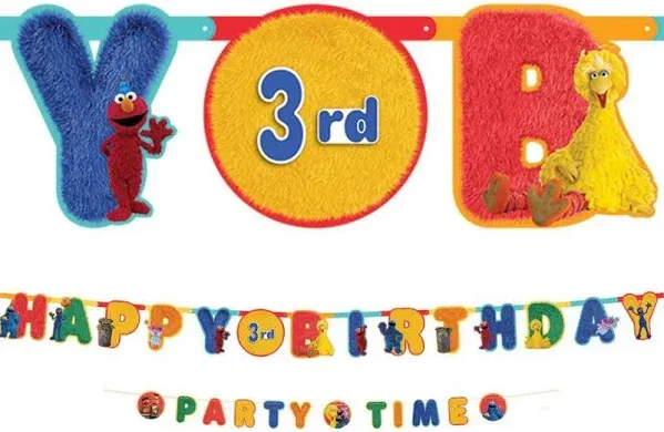 Sesame Street<sup>&#174; </sup>Happy Birthday Party Add-an-Age Jumbo Letter Banner - 2 Pc.