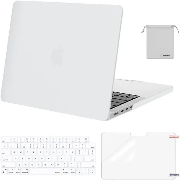 Hard Laptop Case Compatible with MacBook Pro 14 inch Cover 2023-2021 Release M3 M2 M1 Model A2918 A2992 A2779 A2442, Light Dazzling Plastic Case Shell with Keyboard Cover Skin - Leaves