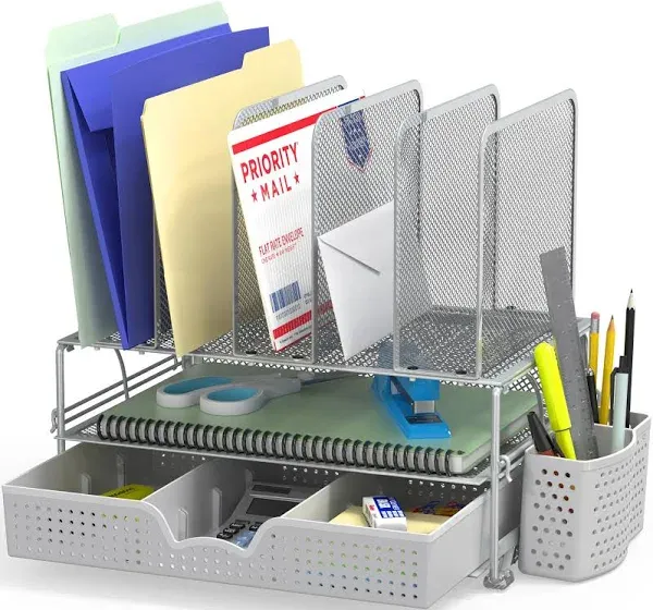 SimpleHouseware Mesh Desk Organizer