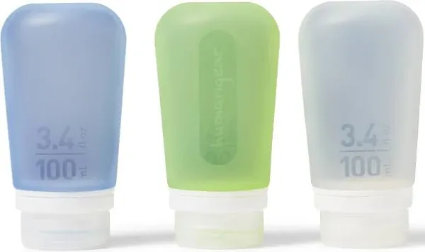 Humangear GoToob+ 3 Pack Large Clear/Green/Blue