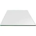 Dulles Glass 30 in Square Flat Polish Edge 1/4 in Tempered Glass Table Top