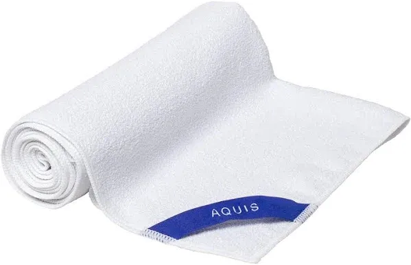 Aquis Aquitex Lisse Black Strengthens Repairs Quick Drying Hair Towel NEW