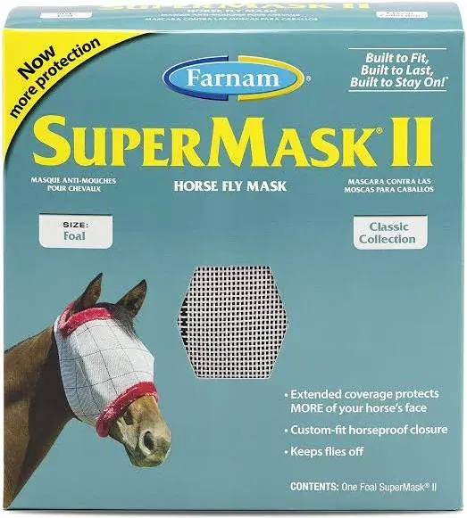 Farnam Supermask II Fly Mask Without Ears - Yearling