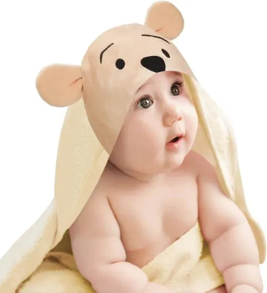 Lambs & Ivy Disney Baby Winnie the Pooh Hooded Baby Bath Towel