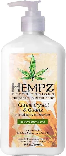 Hempz Citrine Crystal &amp; Quartz Herbal Body Moisturizer 2.25 oz