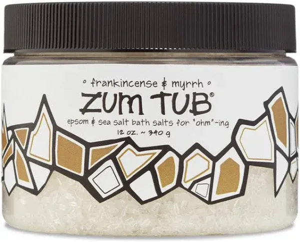 Zum Tub Bath Salts, Frankincense & Myrrh - 12 oz