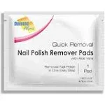 Diamond Wipes Nail Polish Remover Pads with Aloe Vera, 50 Individually