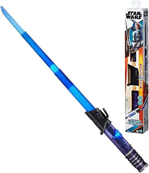 Star Wars Lightsaber Forge Kyber Core Darksaber, Customisable Electronic Lightsa