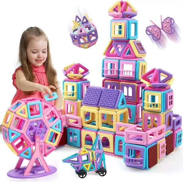 Tolnetr Magnetic Tiles Building Set