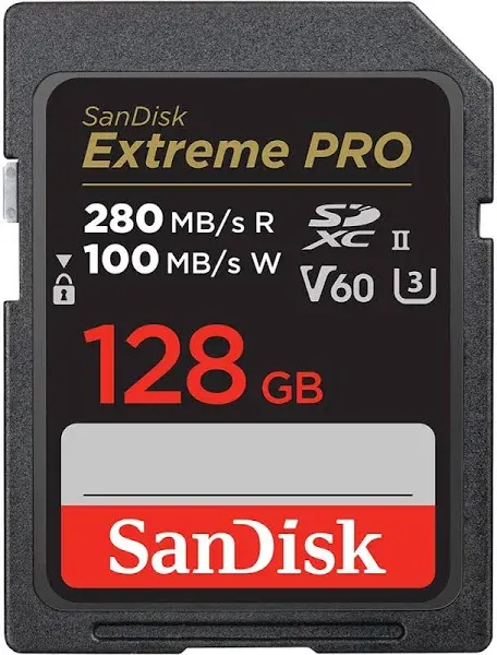 SanDisk SDXEP-064G-GHJIN 64GB SDXC Class 10 UHS-II V60 Readable Up to 280MB/sExtreme PRO SDSDXEP-064G-GHJIN