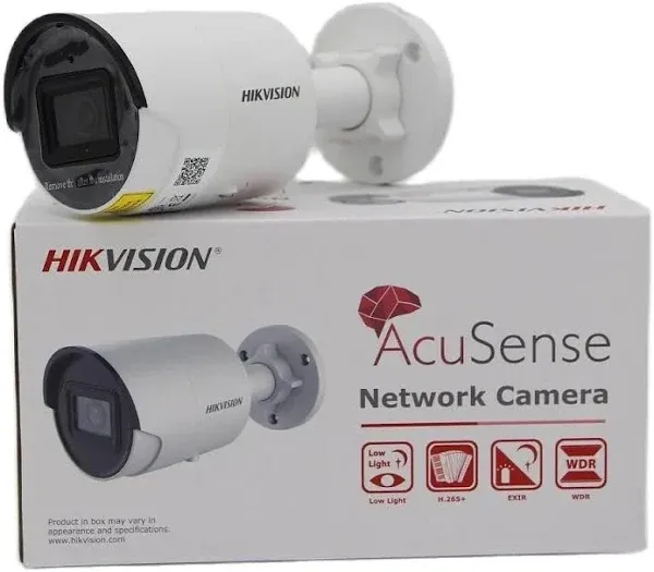 Hikvision Bullet Camera DS-2CD2083G2-I 2.8mm Original 8MP AcuSense Fixed Network Security Camera,Human/Vehicle Detection, Replace DS-2CD2083G0-I English Version