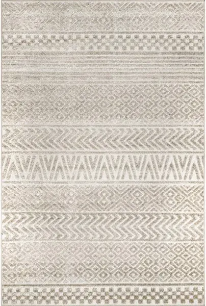 Nuloom Kamryn Textured Tribal Indoor/Outdoor Area Rug - Beige - 8x10 Feet