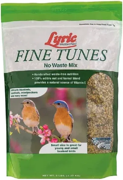 Lyric 2647409 Fine Tunes Wild Bird Food, No Waste Mix, 5 Lbs. - Quantity 8