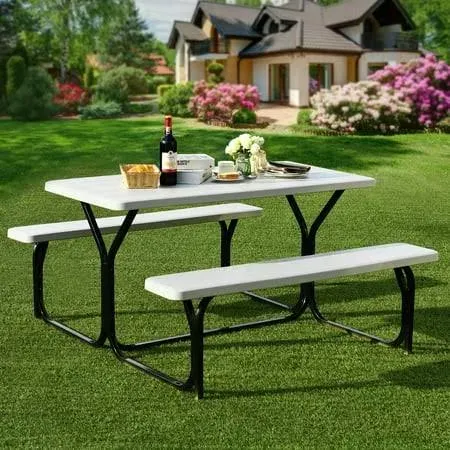 Costway Outdoor Picnic Table Bench Set